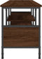 vidaXL - Tv-meubel - 100x35x45 - cm - bewerkt - hout - en - ijzer - bruin - eikenkleur