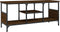 vidaXL - Tv-meubel - 100x35x45 - cm - bewerkt - hout - en - ijzer - bruin - eikenkleur