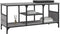 vidaXL - Tv-meubel - 100x35x45 - cm - bewerkt - hout - en - ijzer - grijs - sonoma - eiken