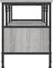 vidaXL - Tv-meubel - 100x35x45 - cm - bewerkt - hout - en - ijzer - grijs - sonoma - eiken