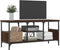 vidaXL - Tv-meubel - 100x35x45 - cm - bewerkt - hout - en - ijzer - bruin - eikenkleur
