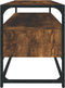 vidaXL - Tv-meubel - 100x35x45 - cm - bewerkt - hout - gerookt - eikenkleurig
