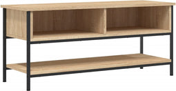 vidaXL - Tv-meubel - 100x35x45 - cm - bewerkt - hout - sonoma - eikenkleurig