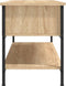 vidaXL - Tv-meubel - 100x35x45 - cm - bewerkt - hout - sonoma - eikenkleurig