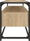 vidaXL - Tv-meubel - 100x35x45 - cm - bewerkt - hout - sonoma - eikenkleurig
