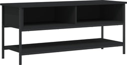 vidaXL - Tv-meubel - 100x35x45 - cm - bewerkt - hout - zwart