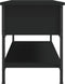 vidaXL - Tv-meubel - 100x35x45 - cm - bewerkt - hout - zwart