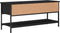 vidaXL - Tv-meubel - 100x35x45 - cm - bewerkt - hout - zwart