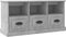vidaXL - Tv-meubel - 100x35x50 - cm - bewerkt - hout - betongrijs