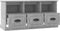 vidaXL - Tv-meubel - 100x35x50 - cm - bewerkt - hout - betongrijs