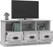 vidaXL - Tv-meubel - 100x35x50 - cm - bewerkt - hout - grijs - sonoma - eikenkleurig
