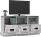 vidaXL - Tv-meubel - 100x35x50 - cm - bewerkt - hout - grijs - sonoma - eikenkleurig