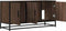 vidaXL - Tv-meubel - 100x35x50 - cm - bewerkt - hout - metaal - bruin - eikenkleur