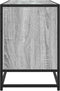vidaXL - Tv-meubel - 100x35x50 - cm - bewerkt - hout - metaal - grijs - sonoma - eiken