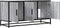 vidaXL - Tv-meubel - 100x35x50 - cm - bewerkt - hout - metaal - grijs - sonoma - eiken