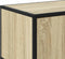 vidaXL - Tv-meubel - 100x35x50 - cm - bewerkt - hout - metaal - sonoma - eikenkleurig