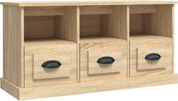 vidaXL - Tv-meubel - 100x35x50 - cm - bewerkt - hout - sonoma - eikenkleurig