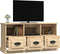 vidaXL - Tv-meubel - 100x35x50 - cm - bewerkt - hout - sonoma - eikenkleurig