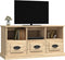 vidaXL - Tv-meubel - 100x35x50 - cm - bewerkt - hout - sonoma - eikenkleurig