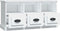 vidaXL - Tv-meubel - 100x35x50 - cm - bewerkt - hout - wit