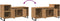 vidaXL - Tv-meubel - 100x35x55 - cm - bewerkt - hout - artisanaal - eikenkleur