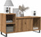 vidaXL - Tv-meubel - 100x35x55 - cm - bewerkt - hout - artisanaal - eikenkleur