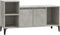 vidaXL - Tv-meubel - 100x35x55 - cm - bewerkt - hout - betongrijs