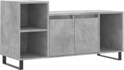 vidaXL - Tv-meubel - 100x35x55 - cm - bewerkt - hout - betongrijs