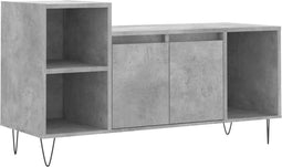 vidaXL - Tv-meubel - 100x35x55 - cm - bewerkt - hout - betongrijs