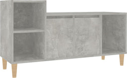 vidaXL - Tv-meubel - 100x35x55 - cm - bewerkt - hout - betongrijs