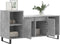 vidaXL - Tv-meubel - 100x35x55 - cm - bewerkt - hout - betongrijs