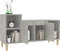 vidaXL - Tv-meubel - 100x35x55 - cm - bewerkt - hout - betongrijs