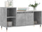 vidaXL - Tv-meubel - 100x35x55 - cm - bewerkt - hout - betongrijs