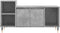 vidaXL - Tv-meubel - 100x35x55 - cm - bewerkt - hout - betongrijs
