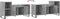 vidaXL - Tv-meubel - 100x35x55 - cm - bewerkt - hout - betongrijs