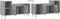 vidaXL - Tv-meubel - 100x35x55 - cm - bewerkt - hout - betongrijs