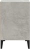 vidaXL - Tv-meubel - 100x35x55 - cm - bewerkt - hout - betongrijs
