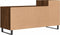 vidaXL - Tv-meubel - 100x35x55 - cm - bewerkt - hout - bruin - eikenkleur