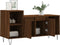 vidaXL - Tv-meubel - 100x35x55 - cm - bewerkt - hout - bruin - eikenkleur