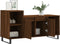 vidaXL - Tv-meubel - 100x35x55 - cm - bewerkt - hout - bruin - eikenkleur