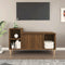 vidaXL - Tv-meubel - 100x35x55 - cm - bewerkt - hout - bruin - eikenkleur