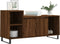 vidaXL - Tv-meubel - 100x35x55 - cm - bewerkt - hout - bruin - eikenkleur