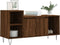 vidaXL - Tv-meubel - 100x35x55 - cm - bewerkt - hout - bruin - eikenkleur
