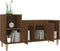 vidaXL - Tv-meubel - 100x35x55 - cm - bewerkt - hout - bruin - eikenkleur
