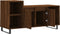 vidaXL - Tv-meubel - 100x35x55 - cm - bewerkt - hout - bruin - eikenkleur