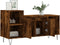 vidaXL - Tv-meubel - 100x35x55 - cm - bewerkt - hout - gerookt - eikenkleurig