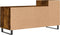 vidaXL - Tv-meubel - 100x35x55 - cm - bewerkt - hout - gerookt - eikenkleurig
