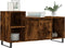 vidaXL - Tv-meubel - 100x35x55 - cm - bewerkt - hout - gerookt - eikenkleurig