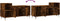 vidaXL - Tv-meubel - 100x35x55 - cm - bewerkt - hout - gerookt - eikenkleurig