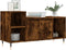 vidaXL - Tv-meubel - 100x35x55 - cm - bewerkt - hout - gerookt - eikenkleurig